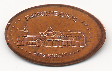 давленная монета Амстердам
